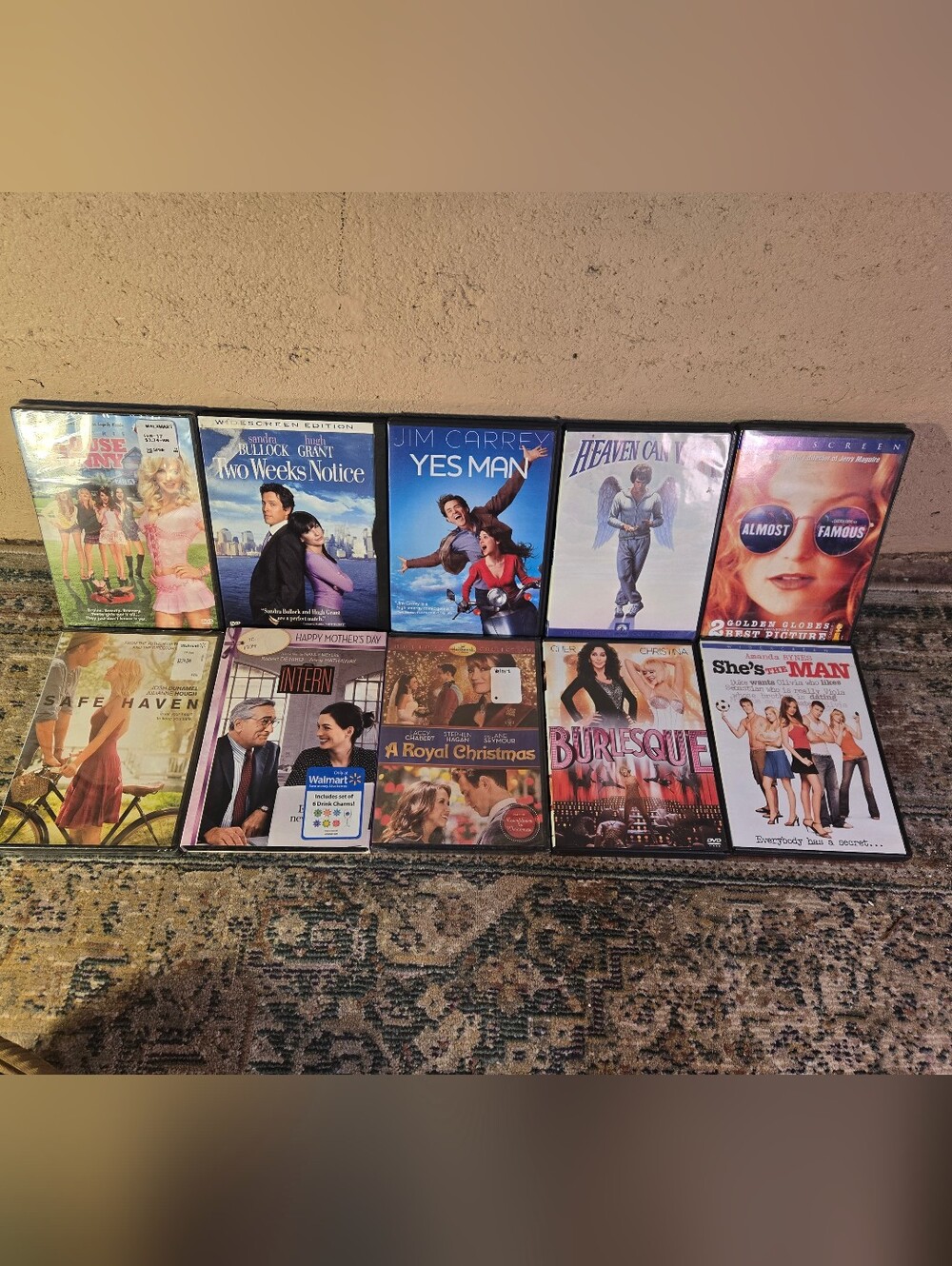 Lot Of 10 Movies Chick Flicks Romance Drama Comedy: Safe Haven, House Bunny Etc.